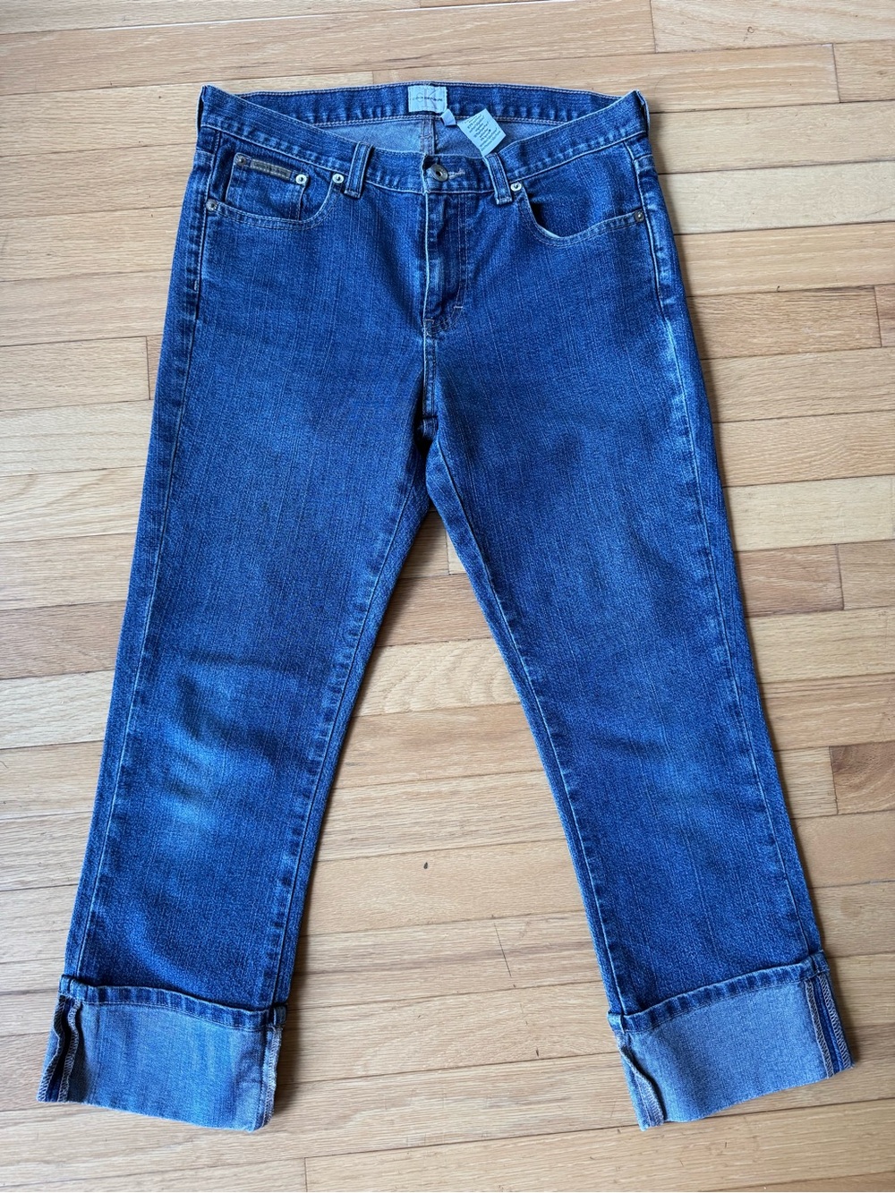 Calvin Klein Jeans cuffed crop jeans
